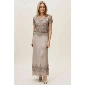NWT Anthropologie BHLDN Breena Maxi Dress Beaded Embellished